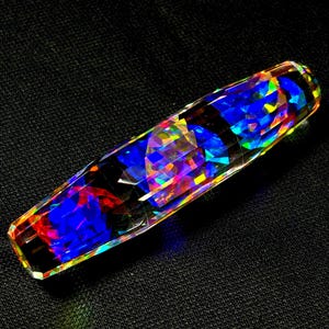 Mystic Opal Pencil Pendant: Multi-Color Healing Crystal (140 CT)