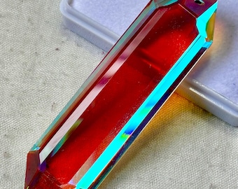 Handmade Mystic Topaz Suncatcher: Rainbow Prism Window Decor