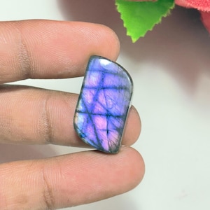 Flashy Labradorite Cabochon: Multi Purple Gemstone, Finland, 30 Carat