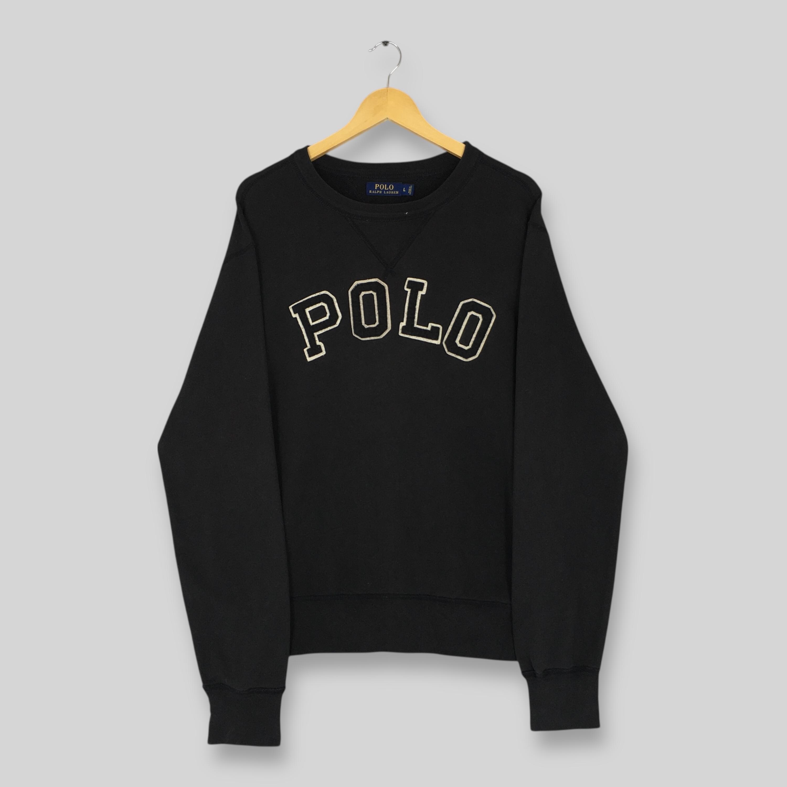Vintage Y2K Polo Ralph Lauren Sweatshirt Large Polo Embroidery 