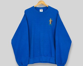 Vintage Winnie The Pooh Tigger Sweatshirt XLarge Tigger Disney Character Embroidered Sweater Pooh Disneyland Jumper Tigger Crewneck Size XL