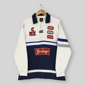 MY0509■COTTONTRADARS■ラグビー アフリカ 90s 希少 Vintage 90s Canterbury of New Zealand Ugly Colour Block