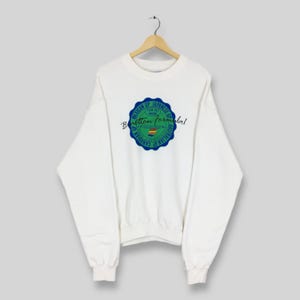 Vintage Benetton Formula 1 White Sweatshirt Large Benetton F1 Racing Team Spell Out Logo Crewneck UCB United Colors Of Benetton Sweater L