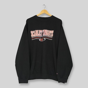 Vintage Y2K Rutgers Scarlet Knights NCAA Sweatshirt XXLarge Rutgers Scarlet Knights Spell Out Logo Sweater Rutgers University Crewneck 2XL