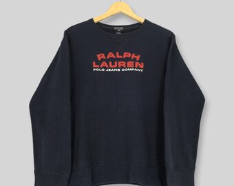 Vintage Polo Jeans Company RL Sweatshirt Medium Ralph Lauren Polo Jeans Co Embroidered Sweater Ralph Lauren RL 67 Jumper Polo Crewneck M