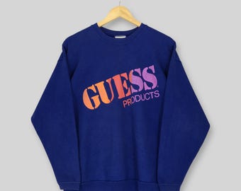 GUESS JEANS Felpa logo ricamato Una felpa girocollo con logo ricamato dalla vestibilità classic. Articolo realizzato in misto cotone organico. Felpa girocollo in maglia felpata. Girocollo. Manica lung