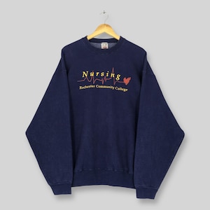 vintage Rochester Community College sweat XL grand programme de soins infirmiers Rochester Community College pull USA Rochester College pull XL