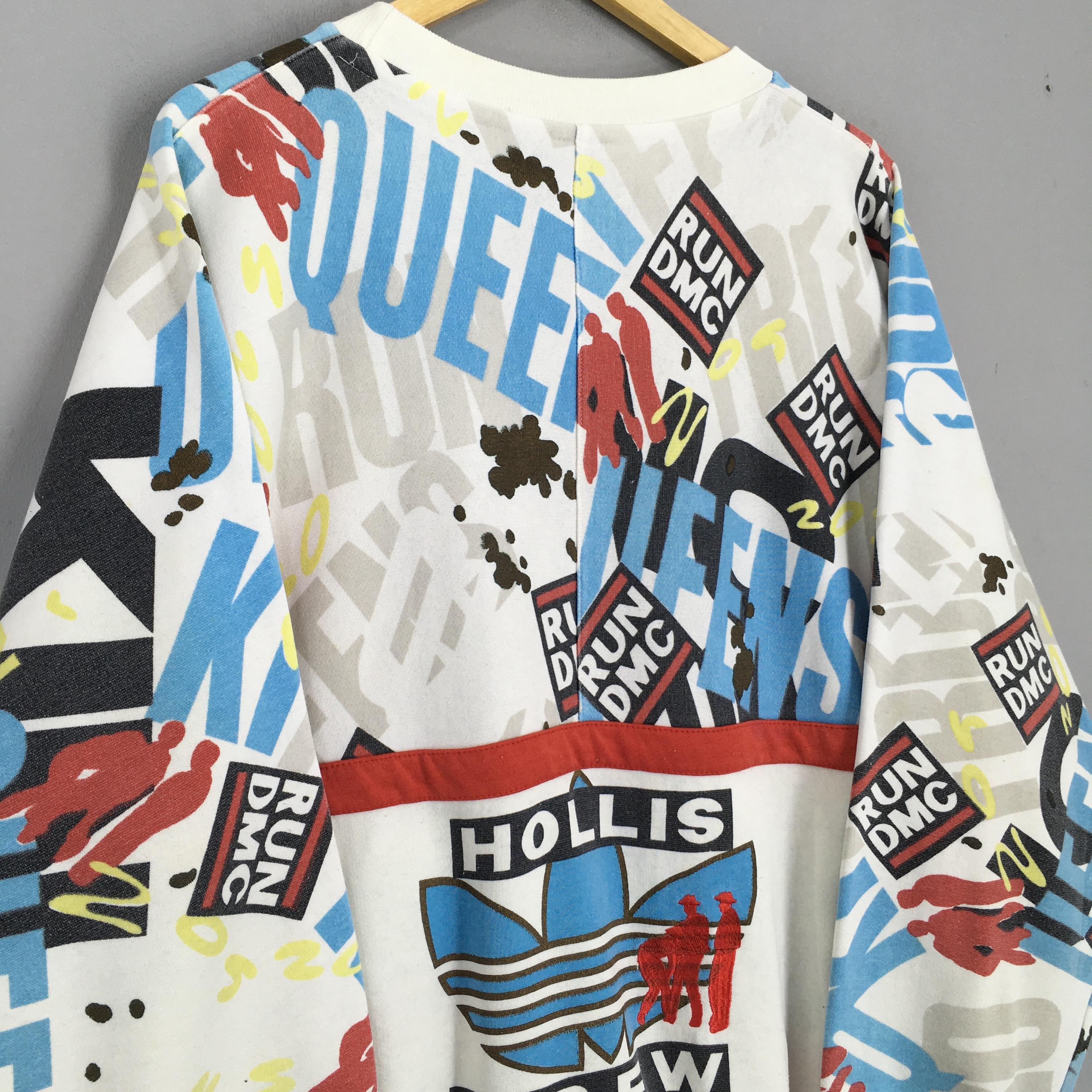 RARE Vintage Adidas Run DMC Hollis Crew Sweatshirt Large 1985