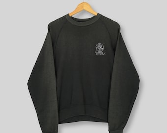 Vintage 90s O'neill Surf Black Faded Sweatshirt Medium Team O'neill Surf Spell Out Sweater Oneill Surfing Jumper Oneill Surf Crewneck Size M