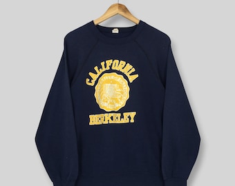 Vintage 1980s University of California Berkeley Sweatshirt XLarge University Cal Berkeley Sweater California Golden Bears NCAA Crewneck XL