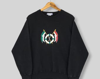 Vintage Yves Saint Laurent Sweatshirt Medium 90's Ysl Flag