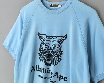 A Bathing Ape Bape Lukewarm Water Cat Sweatshirt Medium Vintage A