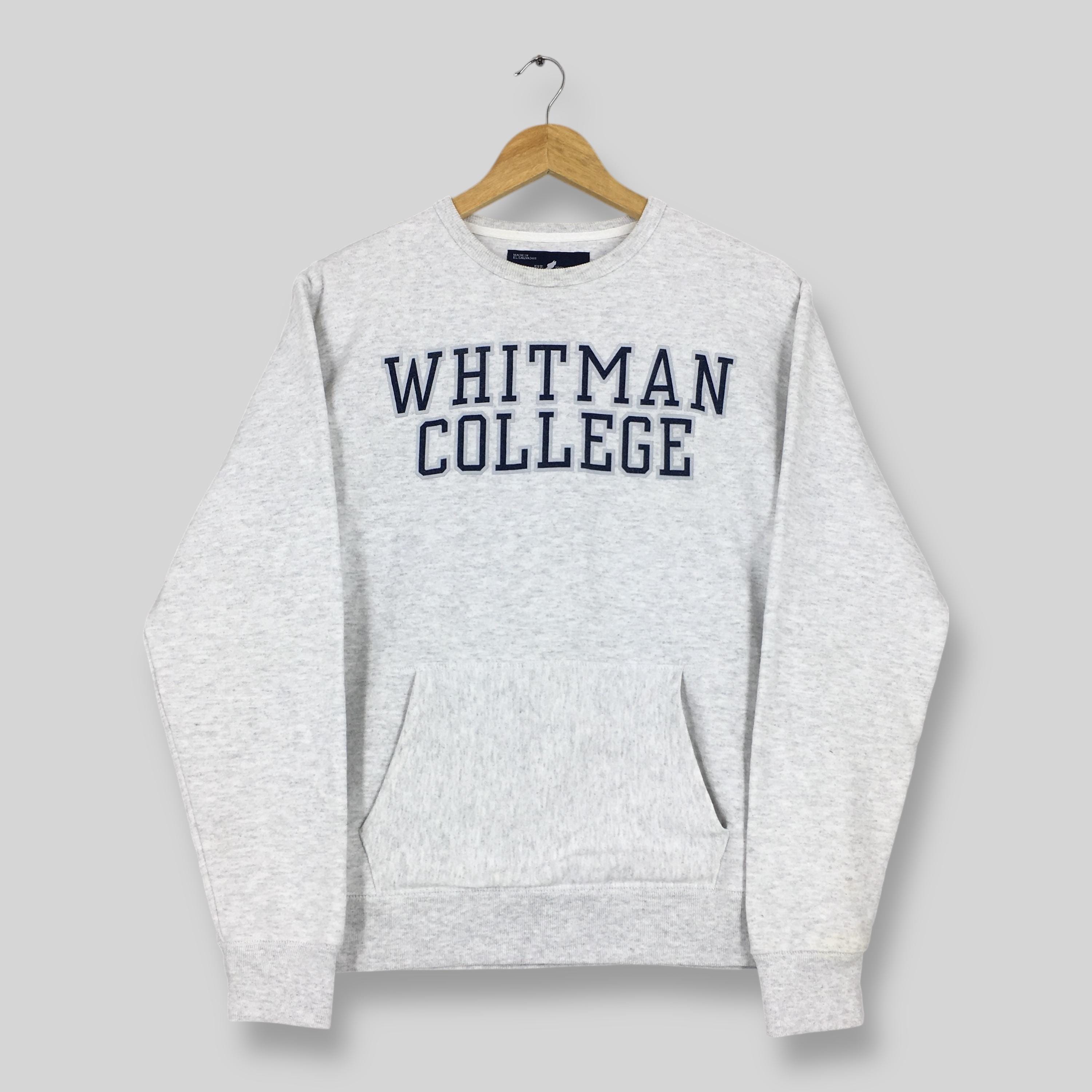 Vintage Whitman College Gray Sweatshirt Small Whitman College 