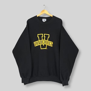 Vintage 90s Vanderbilt University Sweatshirt: Embroidered NCAA Crewneck 2X
