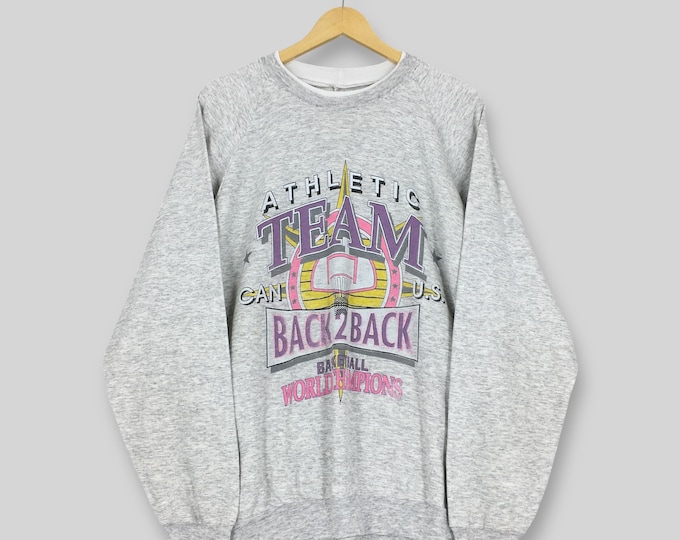 Vintage 90s US Athletic Basketball Team NBA Sweatshirt XLarge Us Basketball World Champions Sweater Basketball Nba Distressed Jumper Size XL