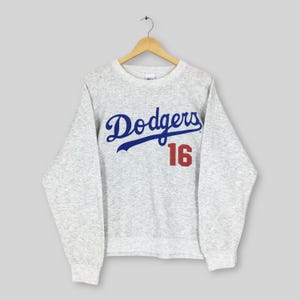 Vintage 90s Los Angeles Dodgers MLB Sweatshirt Large Dodgers Hideo Nomo #16 Baseball Jumper Los Angeles Dodgers Sweater Dodgers Crewneck L