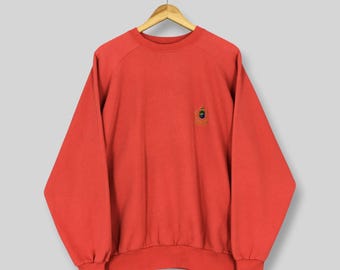 Vintage 90s Australia Souvenir Red Sweatshirt Large Australia Embroidered Logo Pullover Australia Outback Rugby Jumper Aussie Sweater Size L