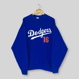 Vintage 90s Los Angeles Dodgers MLB Sweatshirt XLarge Dodgers Hideo Nomo #16 Baseball Jumper Los Angeles Dodgers Sweater Dodgers Crewneck XL