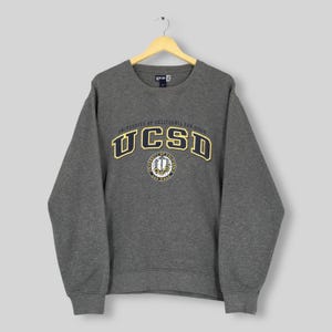 Vintage University of California San Diego Sweatshirt Large UCSD San Diego Spell Out Logo Sweater UC San Diego Tritons NCAA Crewneck Size L