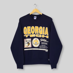 Vintage Georgia Tech Yellow Jackets NCAA Sweatshirt Medium Georgia Tech Yellow Jackets Printed Sweater Georgia Institute Technology Jumper M