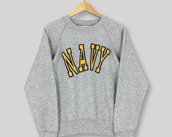 Vintage 90s Navy Midshipmen NCAA Sweatshirt Medium Navy Bill the