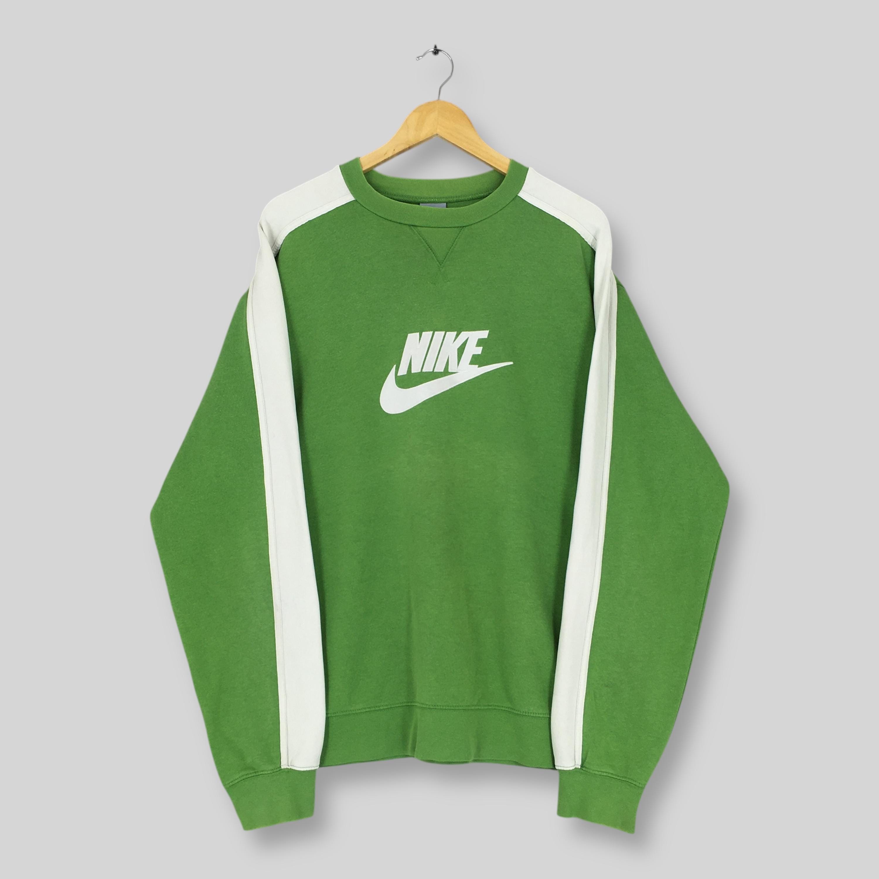 Sweatshir Nike Swoosh Colour Block Sweatshirt In Blue And Green