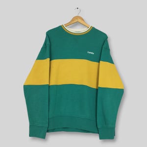 Vintage Levi's Strauss Colorblock Sweatshirt Large American Levis Red Tab Sportswear Jumper Levis Authentic Crewneck Levis 501 Sweater L
