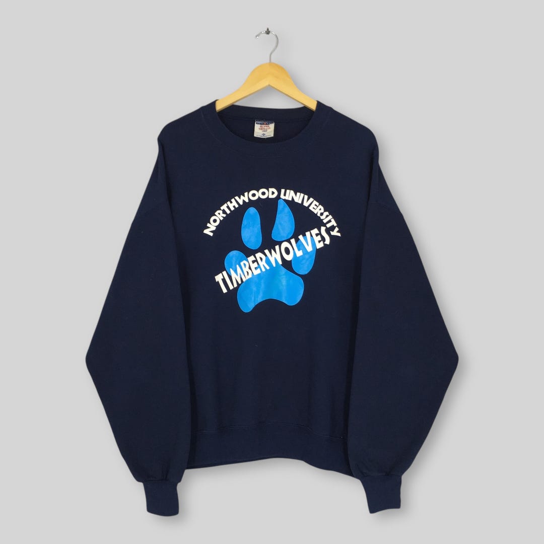 80s SWEATSHIRT USA製 ネイビー L 半袖スウェット 濃紺 Vintage Northwood University Blue Sweatshirt Xlarge Northwood