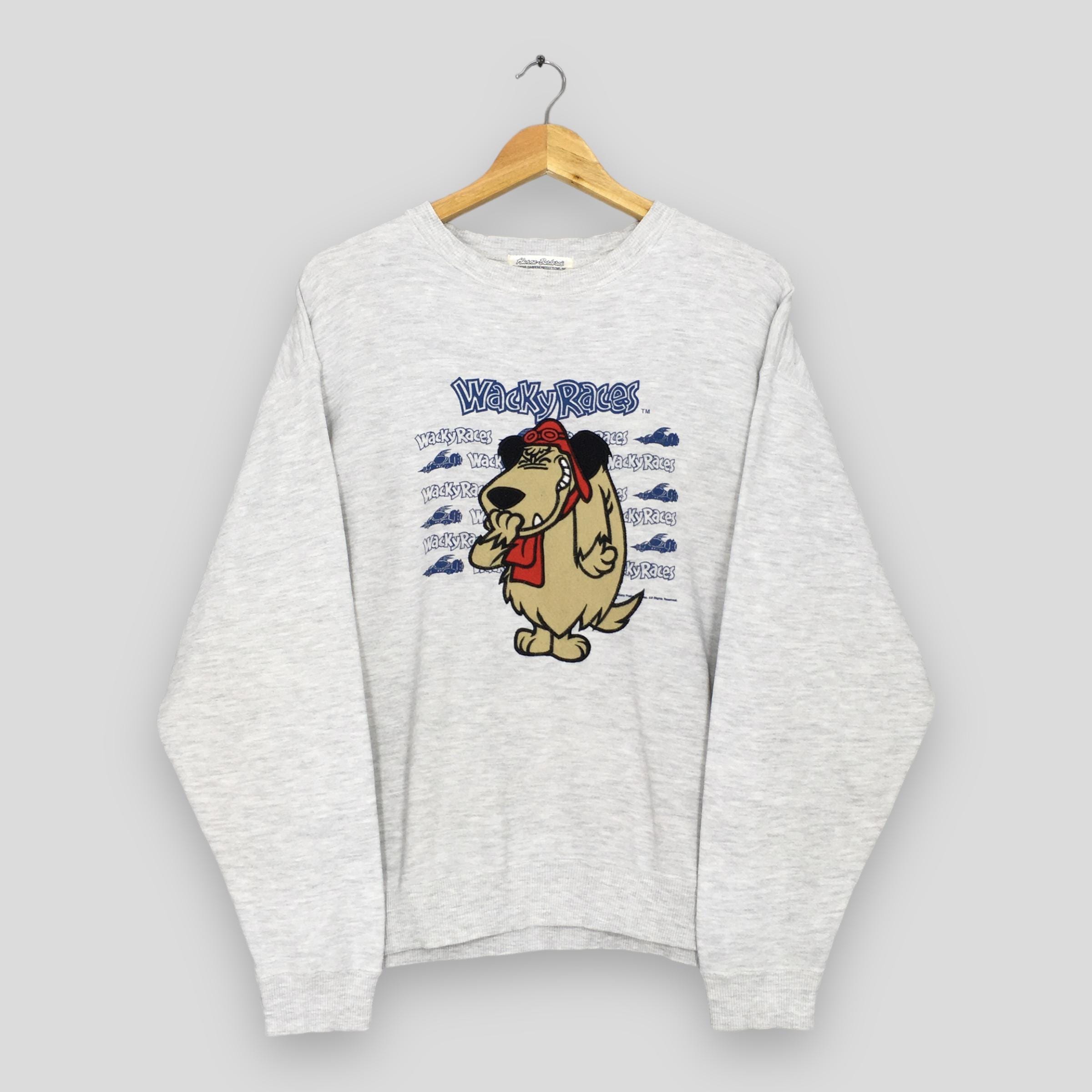 Vintage 90s Wacky Races Muttley Dog Sweatshirt Medium Muttley 