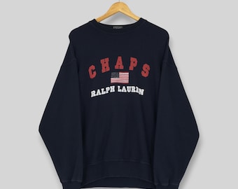 Polo Ralph Lauren Hoodie Polo RL Usa #3 Big Pony Navy Blue Full