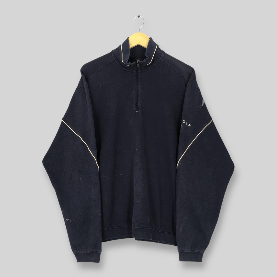 Vintage Nike Golf Half Zipper Sweatshirt Medium Nike Swoosh Golf