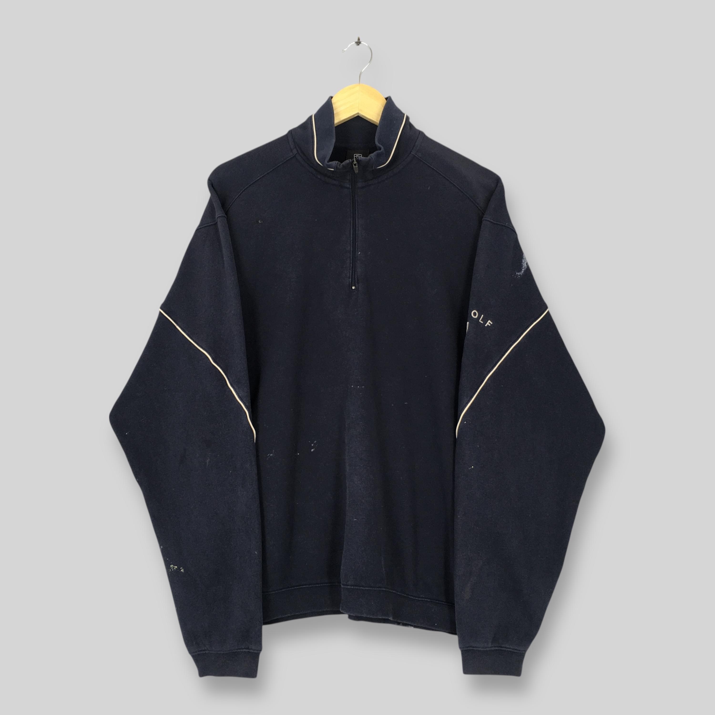 Pull Golf PGA Tour - Homme - Gris - Manches Longues Quart Zippé - Taille L