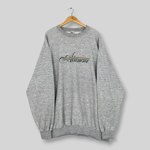 Vintage University of Alberta Gray Sweatshirt XXLarge University of Alberta Alumni Embroidered Jumper Alberta Golden Bears NCAA Sweater XXL