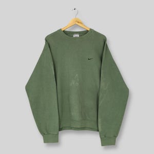 sage green nike sweatshirt