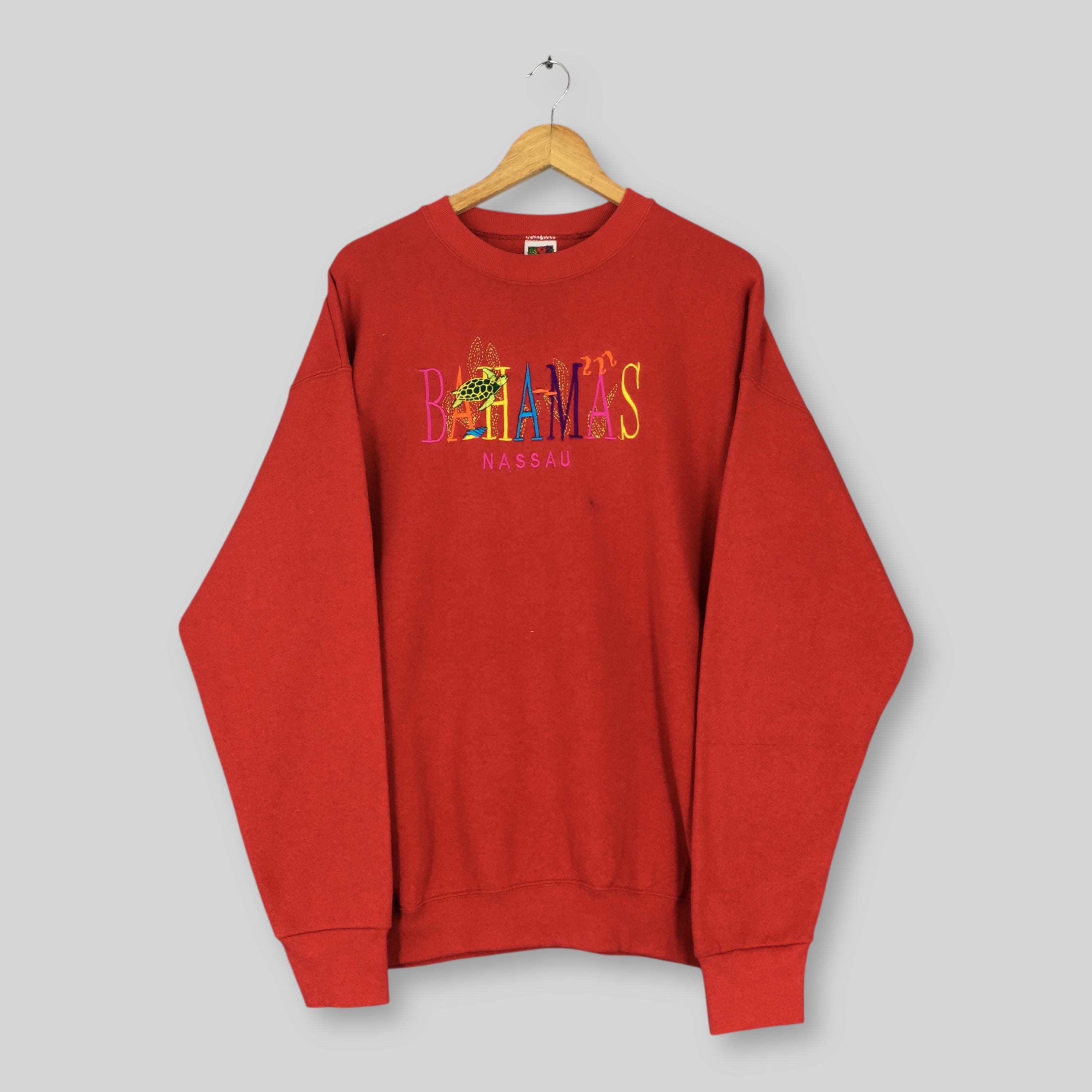 Vintage 90s Nassau Bahamas Red Sweatshirt Xlarge Nassau Bahamas