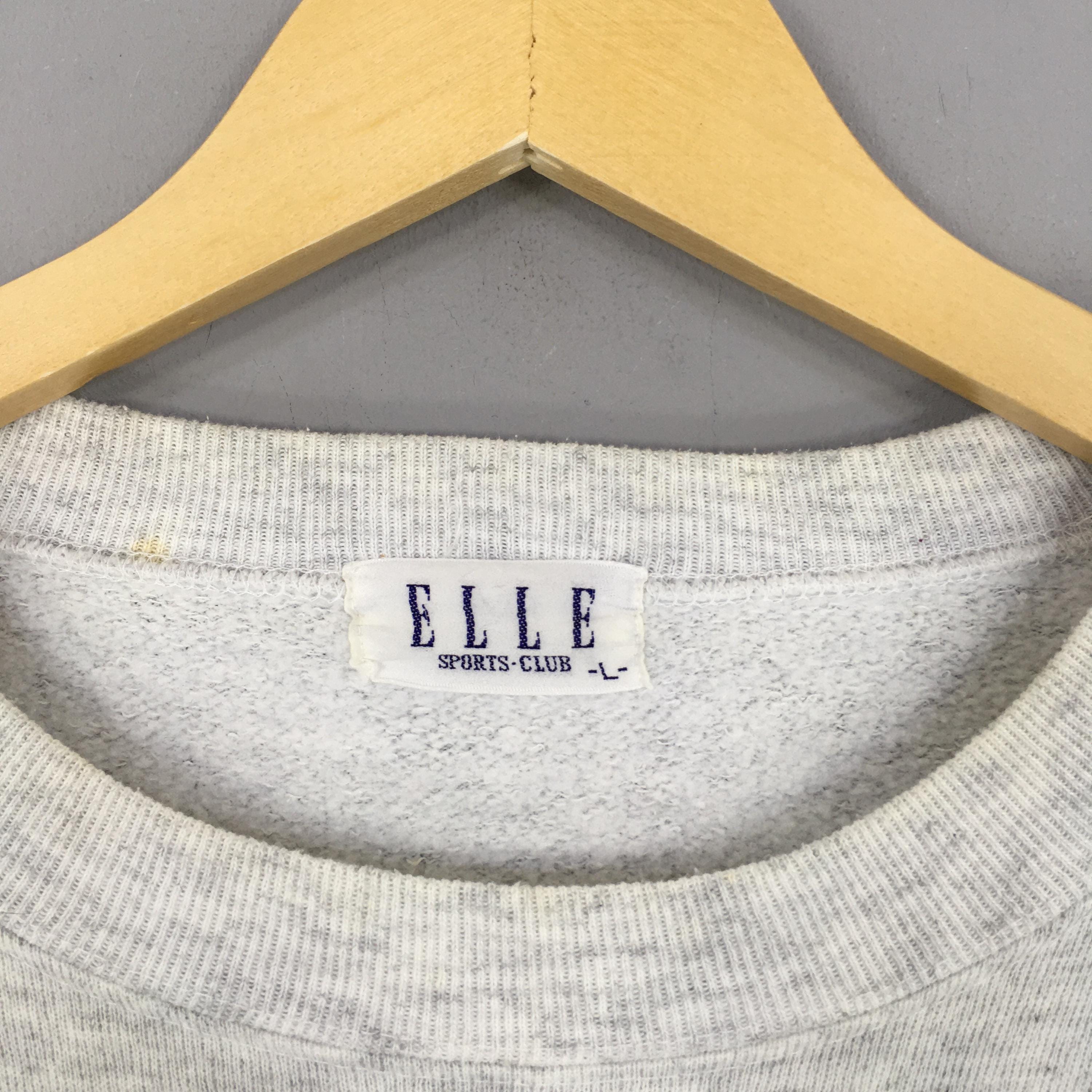 Vintage 90s Elle Paris Gray Sweatshirt Large Elle Sports
