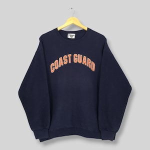 Vintage 90s United States Coast Guard Academy Sweatshirt Large US Coast Guard Spell Out Sweater Coast Guard Bears NCAA Crewneck Size L