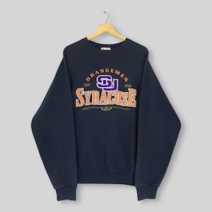 Vintage Syracuse Orangemen NCAA Sweatshirt XLarge Syracuse Orangemen Football Jumper Syracuse University Blue Sweater Orangemen Crewneck XL