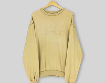 Vintage Benetton Formula 1 Beige Sweatshirt Large Benetton F1 World Championship Jumper Villa Minelli United Colors Of Benetton Sweater L
