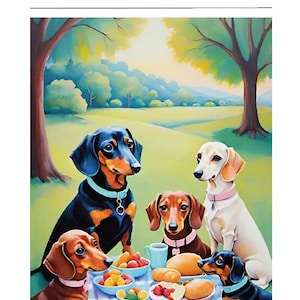 The Dachshund Family Picnic – Cute Children&#39;s Book About Dogs & Friendship Kids Book About Dachshunds – Family Picnic Story for Dog Lovers