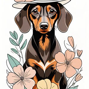 23 Aquarell Dackel Clipart Bundle – Rustikale Doxie Hundekunst | Dackel PNG JPG | Digitaler Download für Bastler & Hundeliebhaber Geschenk