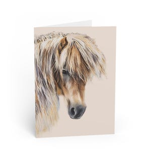 Rencontrez « Trixie » - Carte poney miniature, équestre, cheval équestre, cadeau équestre, Eques trian, cadeau cheval, carte équine, cadeau amateur de poney