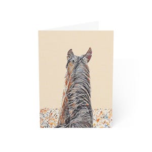 Greeting Cards, Horse Riding Artistic Design, Equestrian Stationery Set, Blank Note Cards, Animal Lover Gift, Equine Birthday Cards