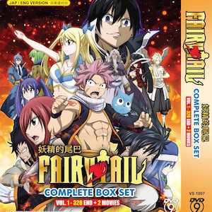 Anime DVD Fairy Tail Komplett Komplette Box Set Vol.1-328 Ende + 2 Filme *Englische Synchro* Region Alle