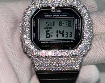 VVS1 Moissanit Custom Iced Out Uhren-G-Shock Zeigersatzsteine