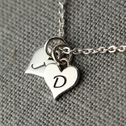 Soulmate Initial Necklace couples Necklace for Girlfriend Etsy