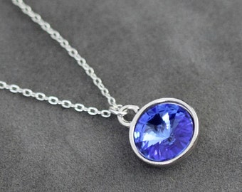 Sapphire Necklace, September Birthstone Necklace, Blue Sapphire Jewelry, September Birthstone Jewelry