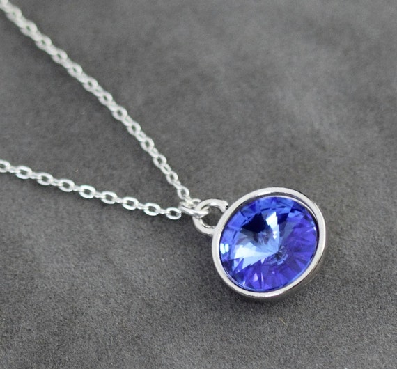 Sapphire Necklace, September Birthstone Necklace, Blue Sapphire