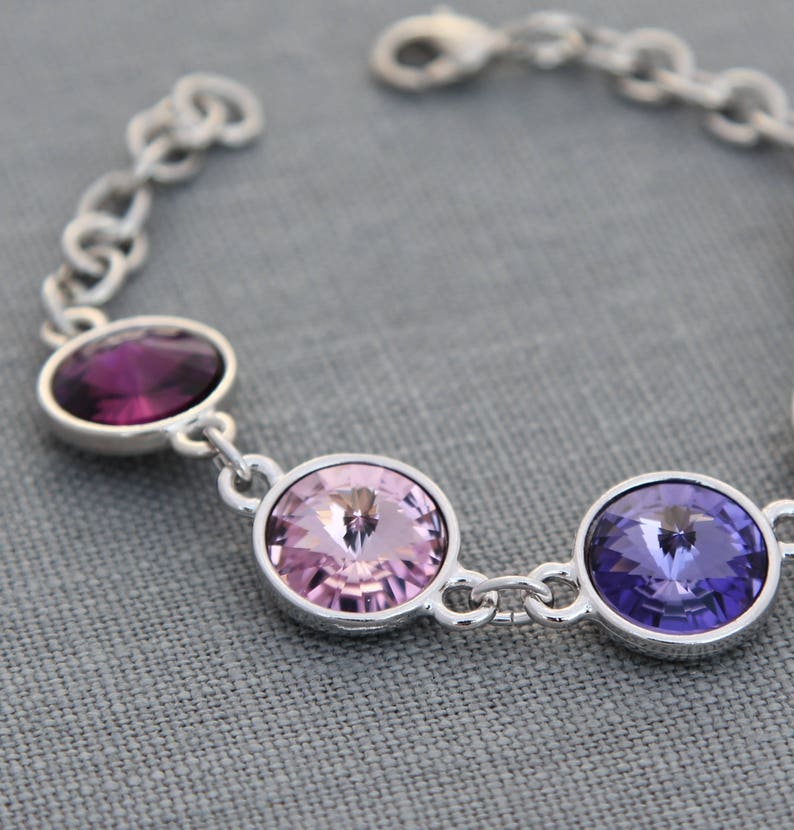 Mother's Birthstone Bracelet Jewelry for Mom Mothers Etsy