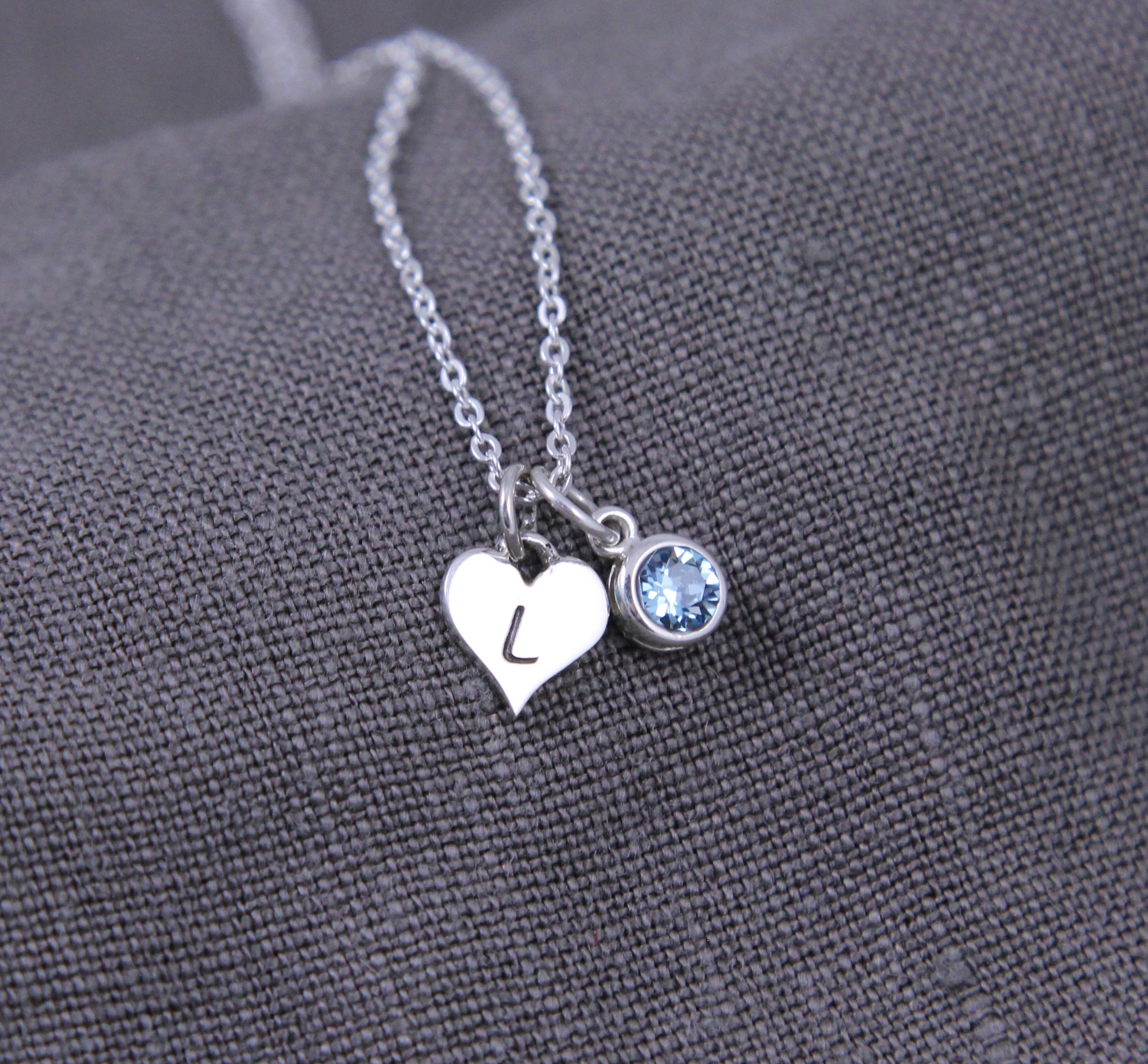 Collar Con Inicial M De Plata De Ley - Diseño Philip Jones, Cadena De 46 Cm, Regalo Perfecto Para Ella